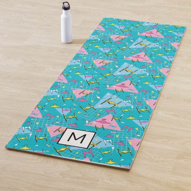 Star Wars Vehicles Neon 90's Pattern Yoga Mat (In Situ)