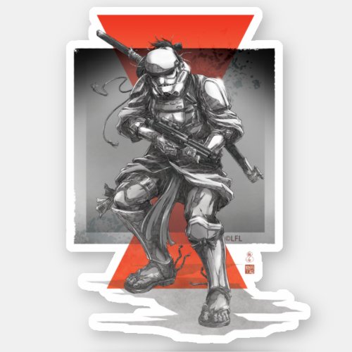 Star Wars Visions _ The Duel  Stormtrooper Sticker