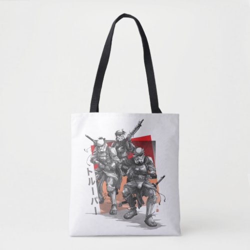 Star Wars Visions _ The Duel  Stormtroopers Tote Bag