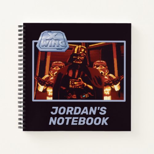 Star Wars X_Wing Darth Vader Video Game Graphic Notebook