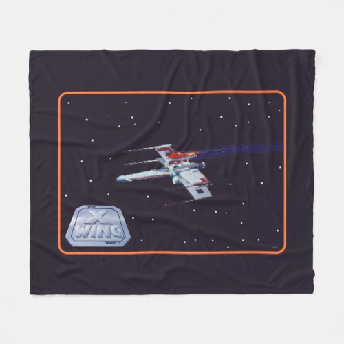 Star Wars X_Wing Flight Over Starfield Graphic Fleece Blanket