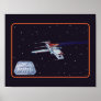 Star Wars: X-Wing Flight Over Starfield Graphic Poster