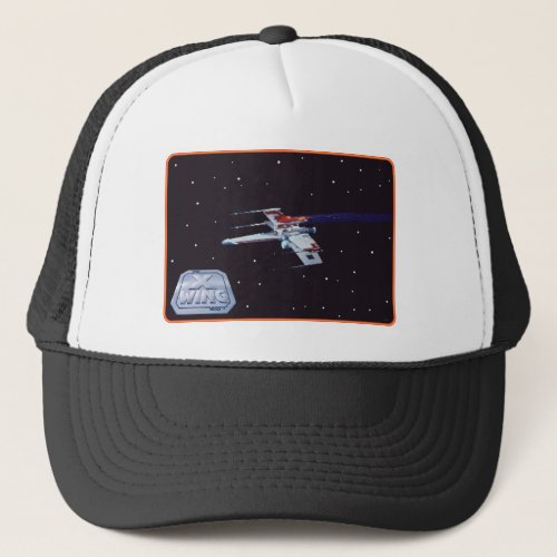 Star Wars X_Wing Flight Over Starfield Graphic Trucker Hat
