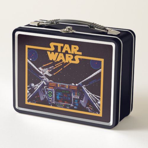 Star Wars X_Wing HUD Retro Video Game Graphic Metal Lunch Box
