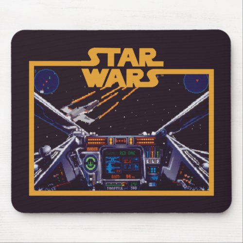 Star Wars X_Wing HUD Retro Video Game Graphic Mouse Pad
