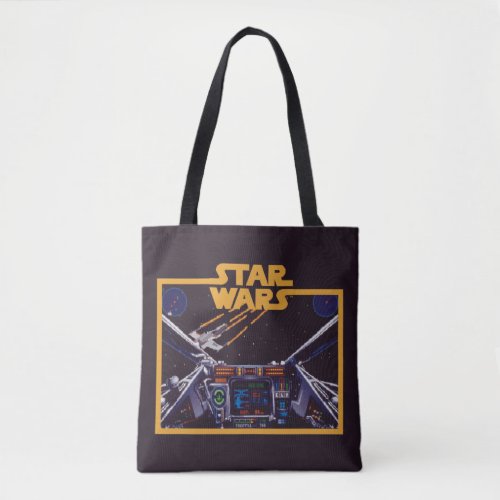 Star Wars X_Wing HUD Retro Video Game Graphic Tote Bag