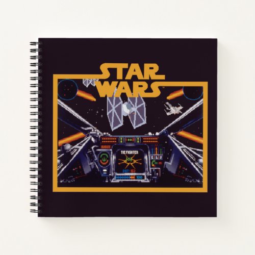 Star Wars X_Wing Vs TIE Fighter Retro Video Game Notebook