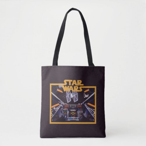 Star Wars X_Wing Vs TIE Fighter Retro Video Game Tote Bag
