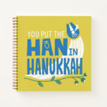 Star Wars "You Put the Han in Hanukkah" Notebook<br><div class="desc">Check out this funny Millennium Falcon graphic that reads: "You put the Han in Hanukkah"!</div>