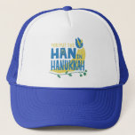 Star Wars "You Put the Han in Hanukkah" Trucker Hat<br><div class="desc">Check out this funny Millennium Falcon graphic that reads: "You put the Han in Hanukkah"!</div>