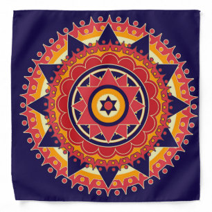 Star Wheel Mandala Bandana
