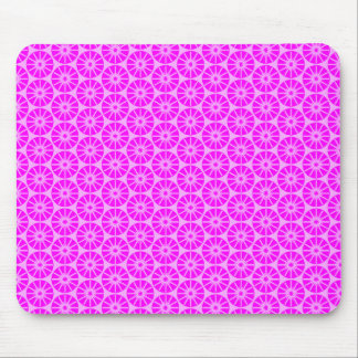 Star Wheel Pattern - Shades of Magenta Pink Mouse Pad