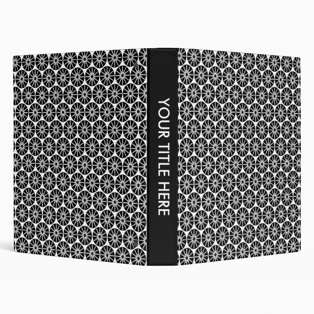 Star Wheel Pattern - White Binder (Background)