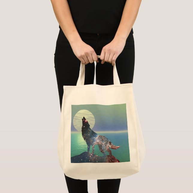 Star Wolf Large Tote Bag (Front (Product))
