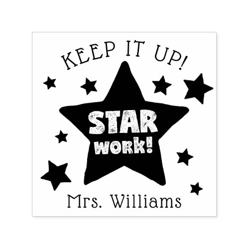 Star Work Teachers Inspirational Stamp