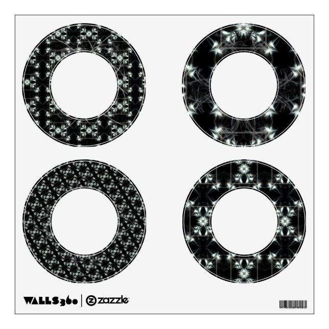 Star Wreaths Wall Decal (Front)