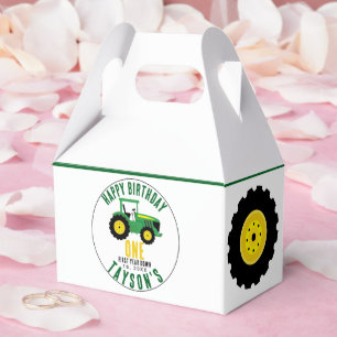 Star Your Tractor 1st Birthday   Farm Theme Favor Boxes