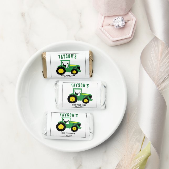 Star Your Tractor 1st Birthday | Farm Theme Hershey's Miniatures (Wedding)