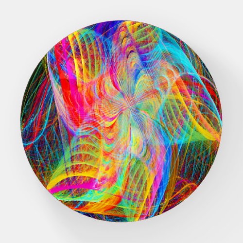 Staralizing  Colors Fractal Paperweight