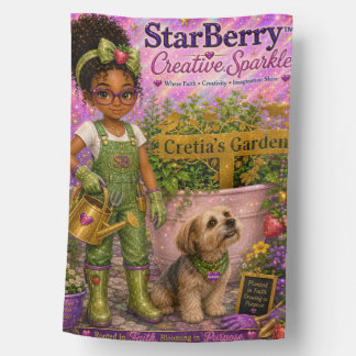 StarBerry- Cretia's Garden- House Flag 27" X 40"