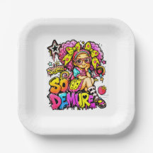 StarBerry™ | So Demure™ Birthday Party Paper Plate