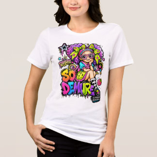 StarBerry™ So Demure Rainbow Graffiti T-Shirt Tri-Blend Shirt