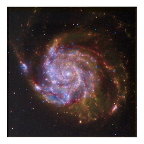 Starbirth in the Pinwheel  M101 Galaxy Acrylic Print