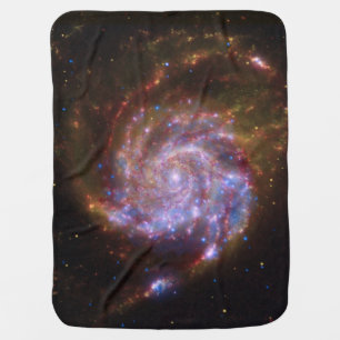 Starbirth in the Pinwheel: M101 Galaxy Baby Blanket