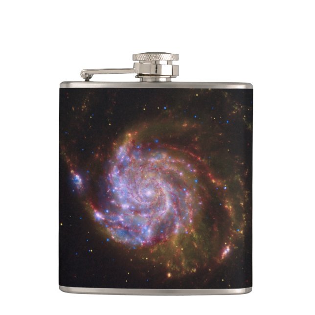 Starbirth in the Pinwheel:  M101 Galaxy Flask (Front)