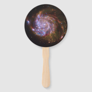 Starbirth in the Pinwheel: M101 Galaxy Hand Fan