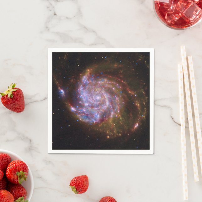Starbirth in the Pinwheel:  M101 Galaxy Napkins (Insitu)