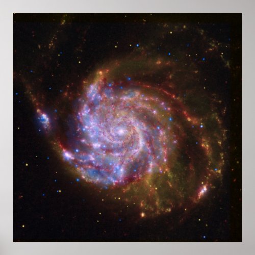 Starbirth in the Pinwheel  M101 Galaxy Poster