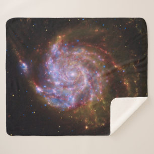 Starbirth in the Pinwheel: M101 Galaxy Sherpa Blanket