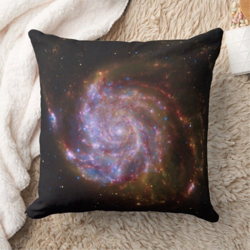 Starbirth in the Pinwheel  M101 Galaxy Throw Pillow