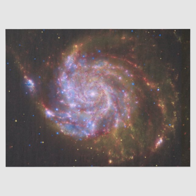 Starbirth in the Pinwheel:  M101 Galaxy Tissue Paper (Front)