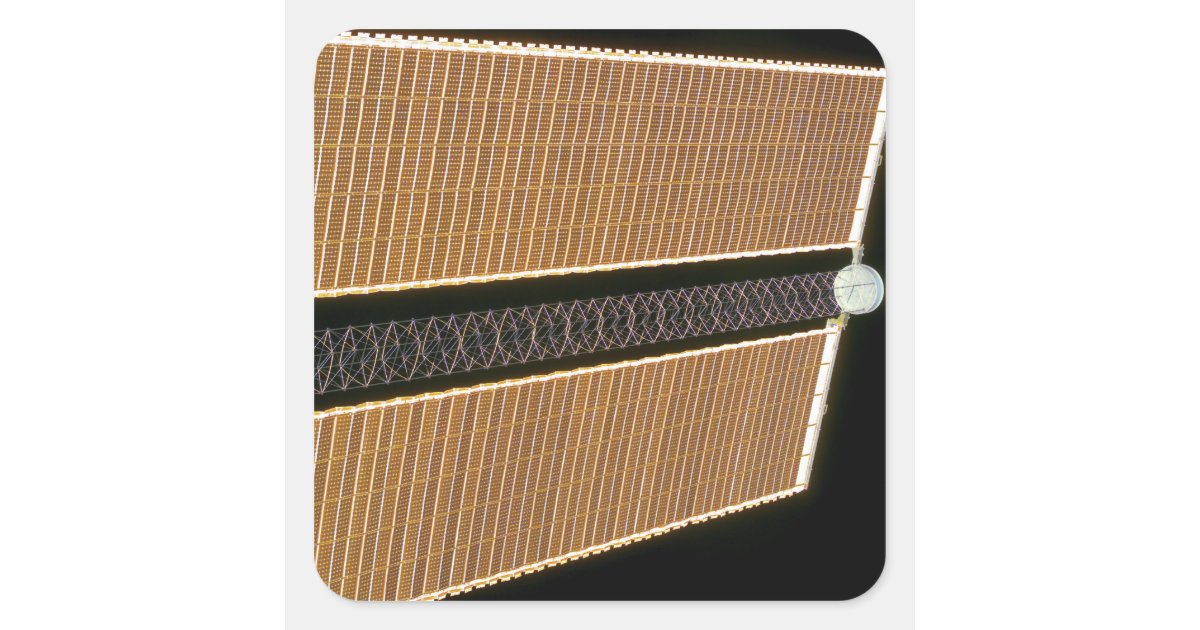 Starboard solar array wing panel square sticker | Zazzle