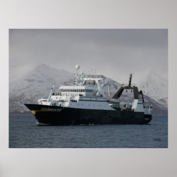 Starbound  Catcher Processor Fishing Vessel Poster by mistlebee at Zazzle