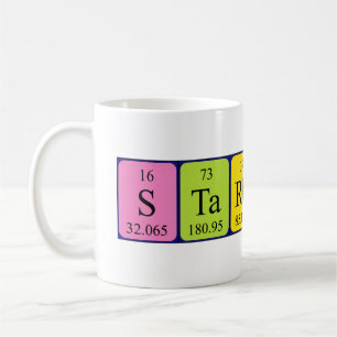 Starbuck periodic table name mug
