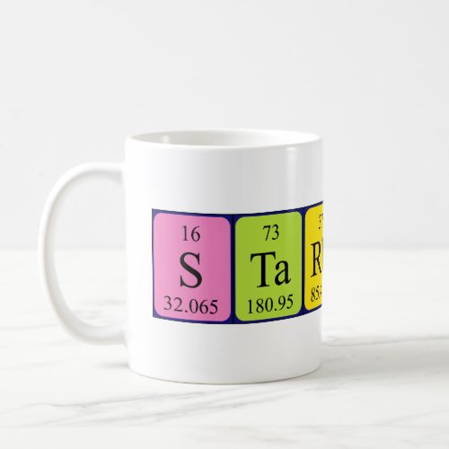 Starbuck periodic table name mug
