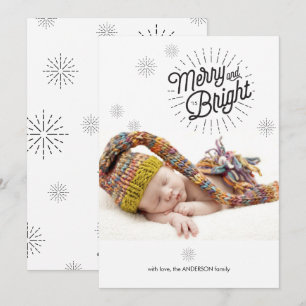 Starburst 1 Photo Holiday Card