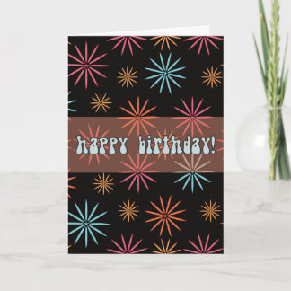 Starburst Birthday Card