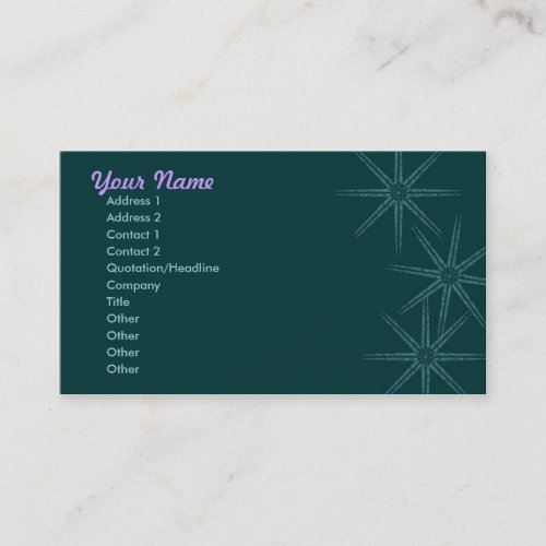 Starburst Business Cards