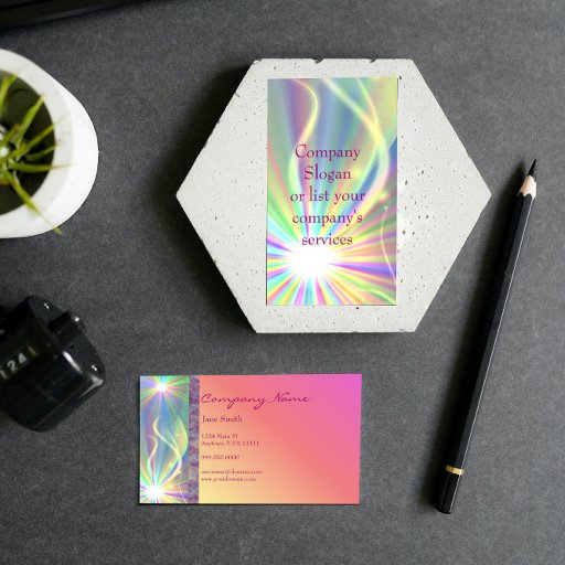 Customizable Starburst Business Card