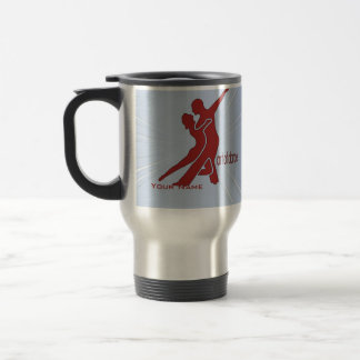 Starburst Dancers - Bright Red Travel Mug