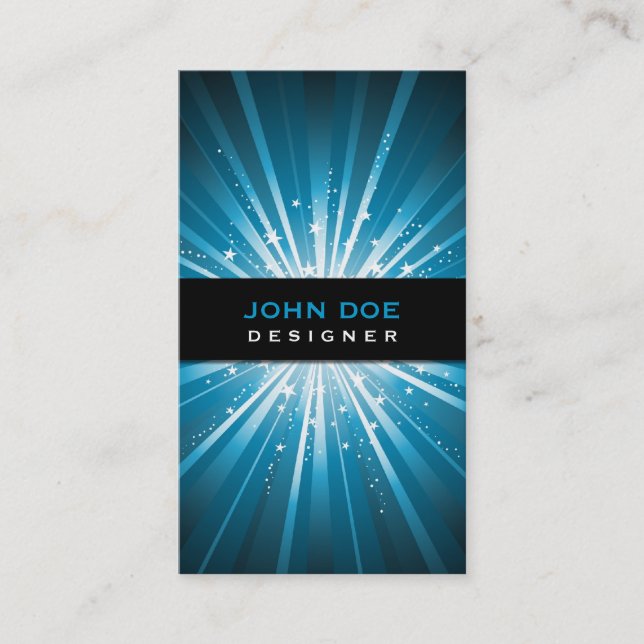 Starburst Design Business Card (Front)
