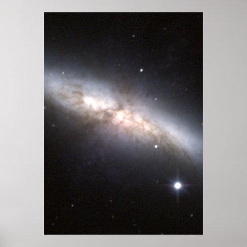 Starburst Galaxy M82 Poster