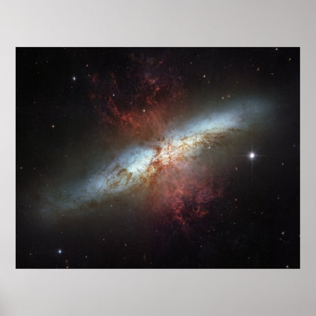 Starburst Galaxy M82 Poster (Front)