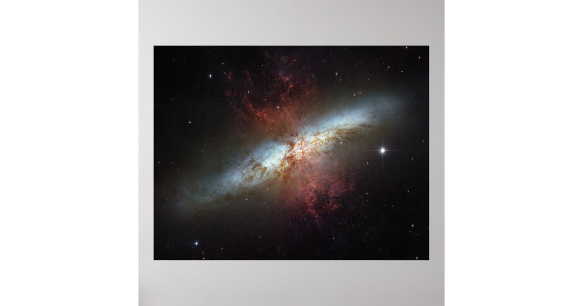 Starburst galaxy M82 Poster | Zazzle