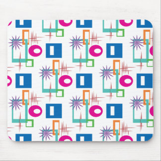 Starburst Geometric Multicolored Pattern Mouse Pad