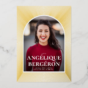 Starburst Graduation Foil Invitation